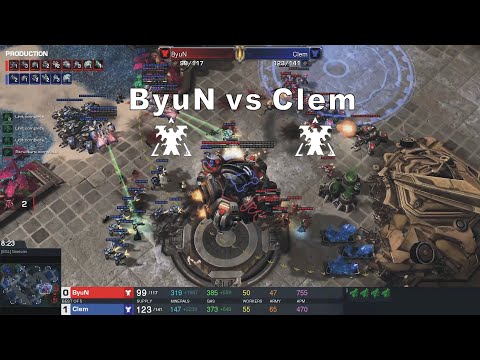 Starcraft II ESL Masters 2023 Summer Jun17 ByuN(T) v Clem(T) Game 1 MAPS - [ESL] Gresvan