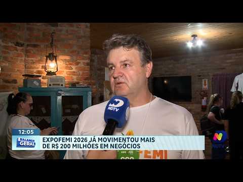 Feira ExpoFemi em Xanxerê já soma R$ 200 milhões em negócios gerados
