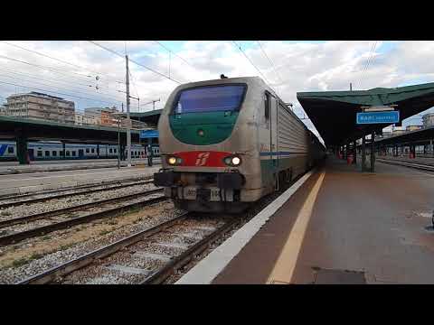 E402B 144+E402B 161 per IC 704 Bari Centrale-Roma Termini, in partenza da Bari Centrale!