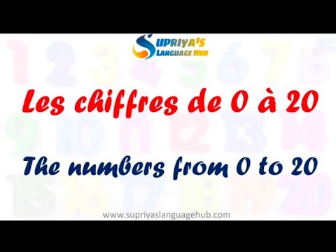 What are the numbers 1 to 20 in French?