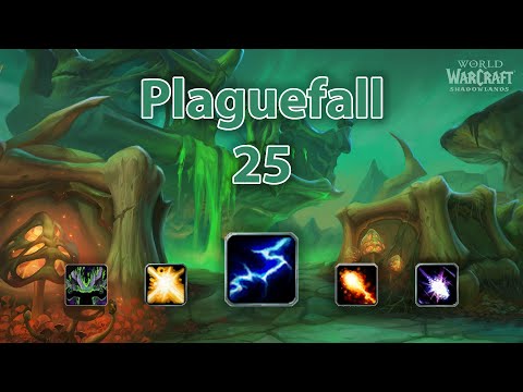 [9.0.5] Plaguefall +25 | Elemental Shaman PoV