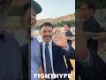 MANNY PACQUIAO ARRIVES TO FURY VS. NGANNOU & RUNS INTO SHANNON BRIGGS: “LET’S GO CHAMP”