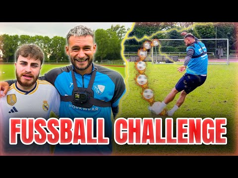 FUSSBALL CHALLENGE  gegen BUNDESLIGA PROFI Danny Blum 🧐🔥