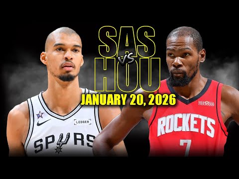 San Antonio Spurs vs Houston Rockets Full Game Highlights – January 20, 2026 | NBA Season