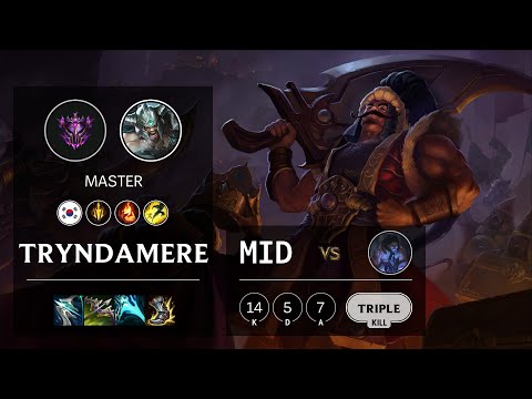 Tryndamere Mid vs Sylas - KR Master Patch 11.10