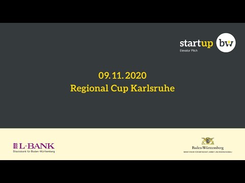 Start-up BW Elevator Pitch Regional Cup Karlsruhe