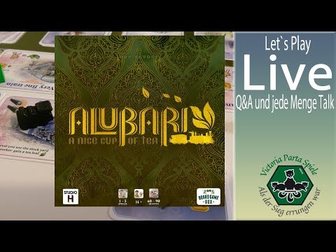 Alubari: A Nice Cup of Tea (Prototyp) Studio H /  Board Game Box Live Let`s Play inkl. Q&A & Talk