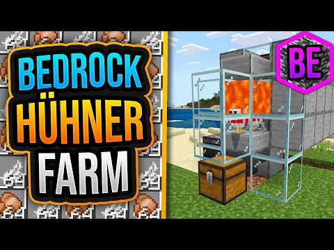 🐔 HÜHNERFARM in Minecraft Bedrock 1.21 (MCPE/Xbox/PS4/Nintendo Switch)