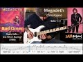 Megadeth Bad Omen Guitar solo with TAB