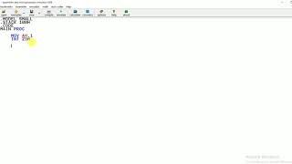 Download the video "EMU8086 TUTORIAL 2 - PRINTING THE INPUT GIVEN"