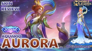 PEGUEI MINHA PRIMEIRA SKIN ZODIAC! JOGANDO DE AURORA - AQUÁRIO | MOBILE LEGENDS BANG BANG