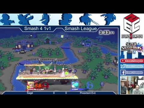 Iowa Smash Tournament Weekly #1 Singles: Sage (Rosalina) vs. President Evil (Yoshi/Rosalina) - WB