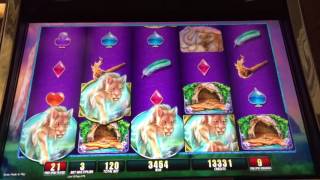 WMS CAVEGIRL DAWN Slot Bonus & Retrigger NICE!