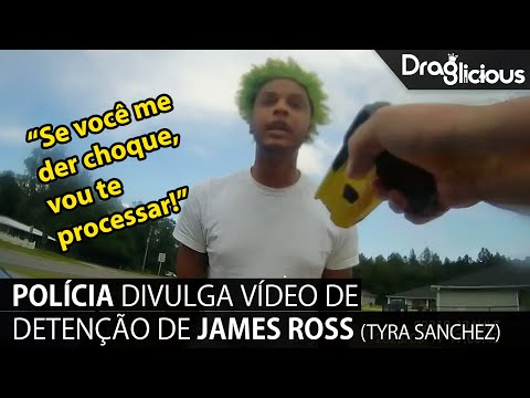 James Ross (Tyra Sanchez) sendo detido pela polícia dos EUA (17/05/2023)