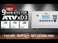 ATV xD3 nine free new kits played with drum-tec jam electronic drums