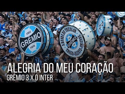 "Alegria do meu coracÌ§ão - Grêmio 3 x 0 Inter" Barra: Geral do Grêmio • Club: Grêmio