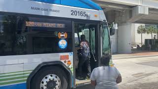 Miami Dade Transit: 2020 Gillig BRT Plus CNG #20165 On Route 120 Beach MAX @ Omni Bus Terminal