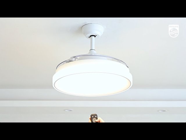 Philips Lighting Bliss Ventilador Techo con Luz LED y Mando 106cm