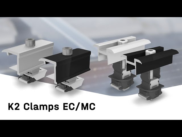 k2 Pv panel clamp k2 middle 25-40 black