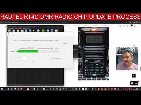 RADTEL RT4D DMR RADIO CHIP UPDATE PROCESS