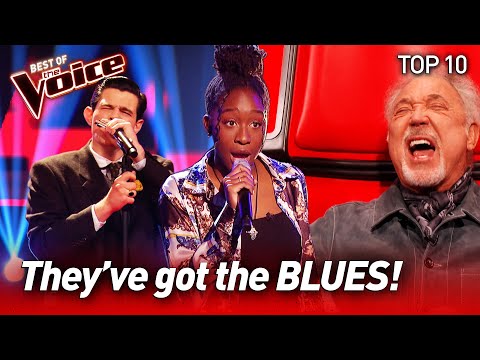The best BLUES Blind Auditions to warm your SOUL on The Voice | Top 10