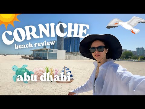 CORNICHE beach review | Abu Dhabi's Beloved Public Beach 🩵☀️🌴⛱️