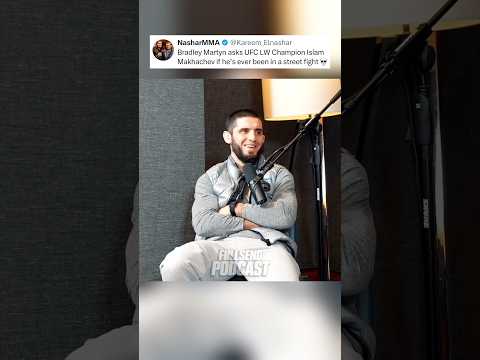 Bradley Martyn asks Islam Makhachev if he’s ever been in a street fight 💀😭🥊