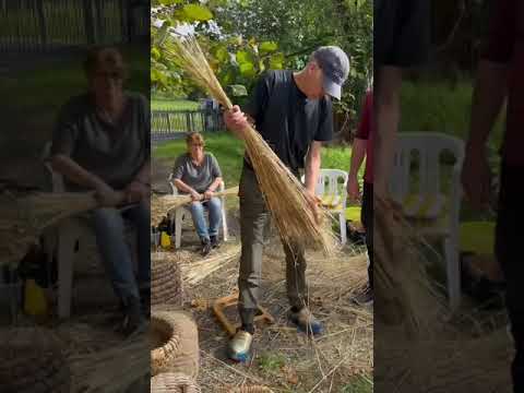 Bienenkörbe flechten - Antes Seminarrückblick