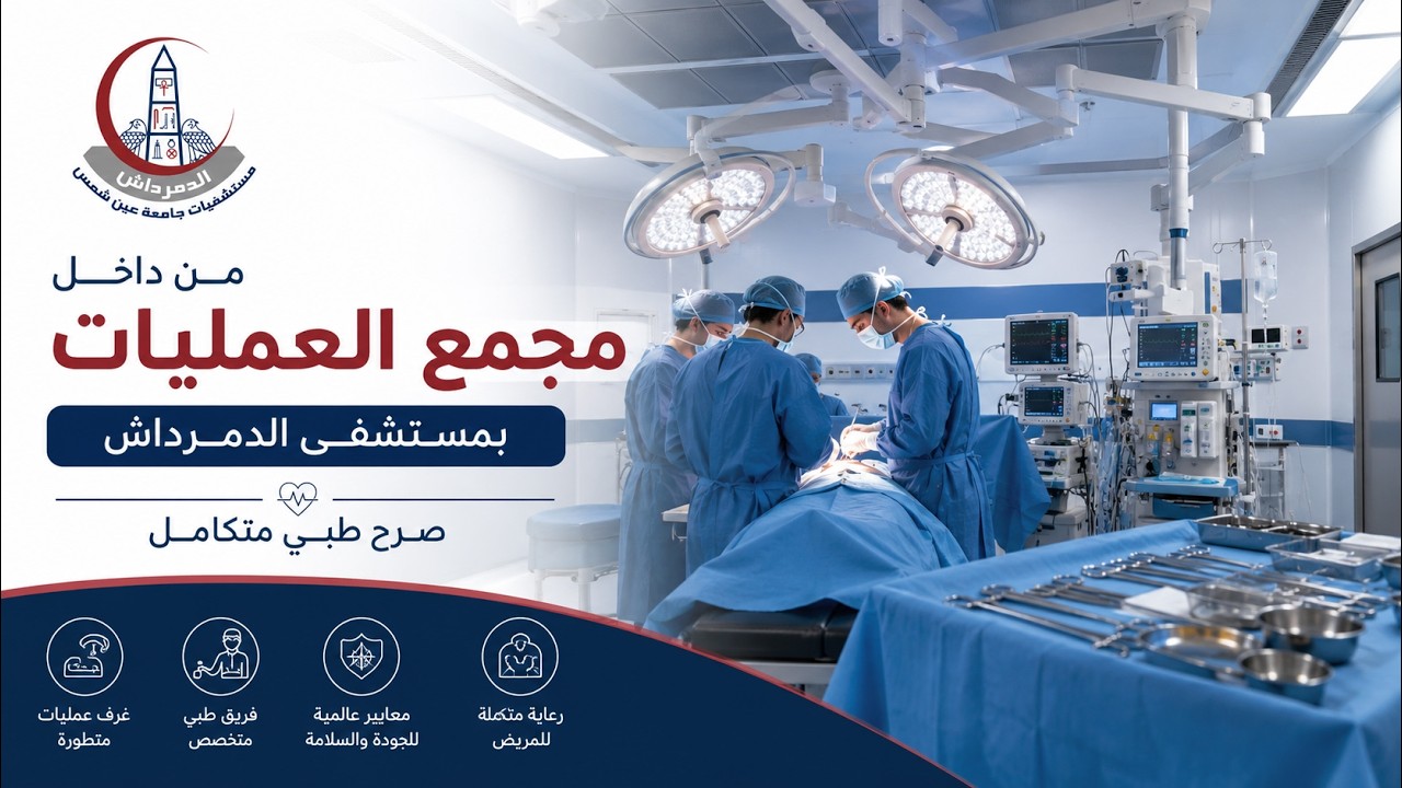 من داخل مجمع العمليات بمستشفى الدمرداش | صرح طبي متكامل – جامعة عين شمس
