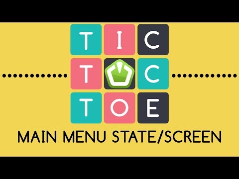 Tic Tac Toe SFML C STATE CREATION Main Menu Screen