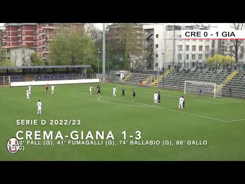 Serie D 2022/23 - 34ª Crema-GIANA 1-3