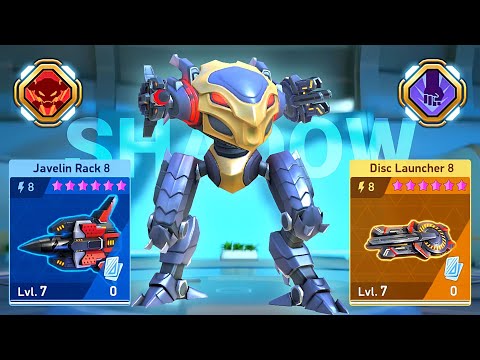 Shadow with Javelin Rack 8 + Disc Launcher 8 - Mech Arena