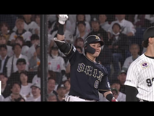 【9回表】低めの直球を捉えた!! バファローズ・麦谷祐介 一二塁間を抜ける勝ち越しタイムリーヒット!! 2025年5月28日 千葉ロッテマリーンズ 対 オリックス・バファローズ