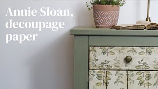 Annie Sloan découpage paper. Follow me for the first time using this new Chalk paint￼ product.