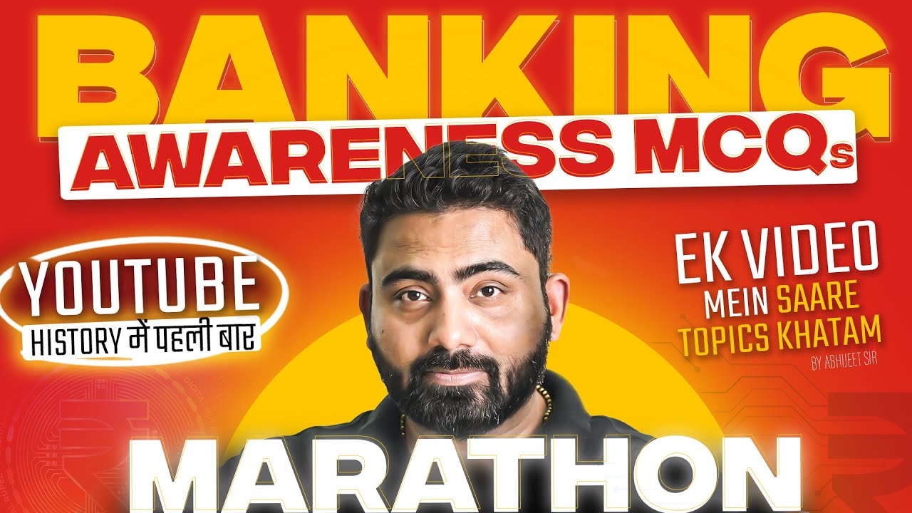 Banking Awareness MCQs Marathon For SBI PO/Clerk Mains 2025 | All Topics in One Class | Abhijeet Sir