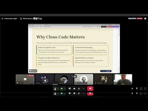 English Conversation Java Review Code Clean Code Principles