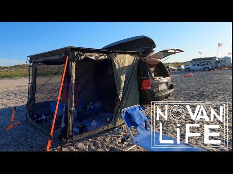 NoVANLIFE: Ironman4x4 2M Awning+Room. Full Day Camper Cookout at the Beach.