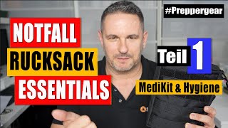 Notfall Rucksack Essentials Teil 1 MediKit & Hygiene - ich zeig Dir meine Packliste bis ins Detail