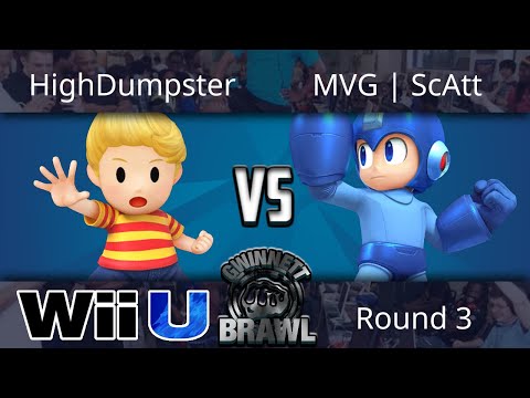 Gwinnett Brawl August 2017 - HighDumpster (Lucas) vs MVG | ScAtt (Megaman) - Smash 4 Round 3
