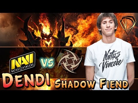 Dendi Shadow Fiend highlights. Na`Vi vs NiP @Dreamleague playoffs