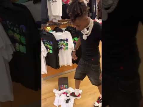 JayDaYoungan Dropping NBA Youngboy's Clothes #jaydayoungan #shorts #forever23