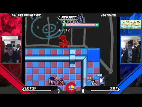 WDW - Badwolf (Ike) Vs. Detta (R.O.B., Meta Knight) $10 Bo5 PR Money Match - Project M 3.5