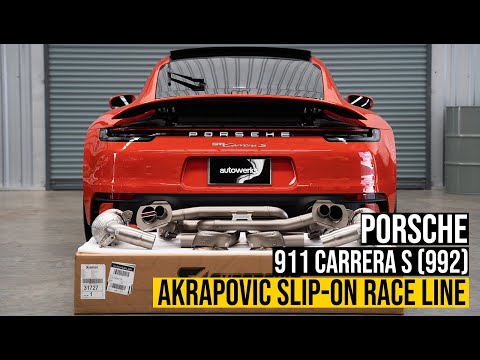 [SOUND CHECK] Stage 2 !! Porsche 992 Akrapovic Exhaust Slip-On Race (STOCK VS AKRAPOVIC) !!