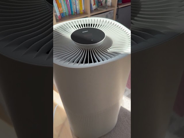 Video teaser for ecofort ecoQ CleanAir 600 Test Luftreiniger Pollen Staub Tierhaare Review von Angela App Steuerung