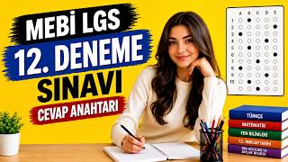 MEBİ 12. Deneme Sınavı Cevap Anahtarı | LGS Tüm Dersler