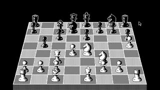 Macintosh Game: Psion Chess (1984 Psion Software)