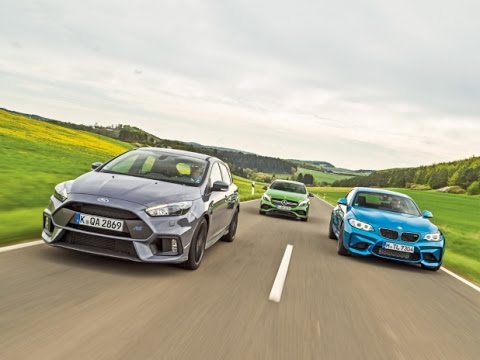 BMW M2 vs Ford Focus RS vs Mercedes AMG A45