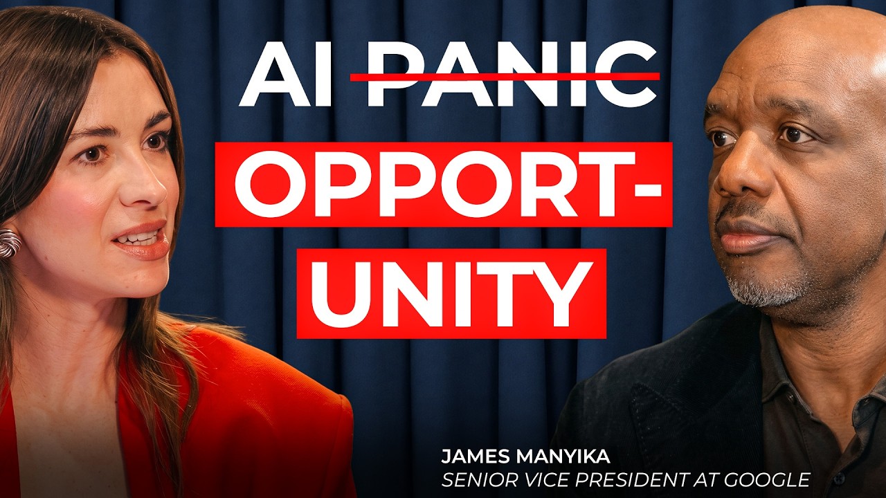 James Manyika, Senior Vice President of Research, Labs, Technology & Society at Google, interviewed by Marina Mogilko on the Silicon Valley Girl Podcast