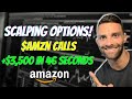 +$3,500 in 46 Seconds Day Trading $AMZN Call Options I How To Day Trade Options I Calls and Puts