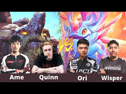 Quinn vs Ori Mid Tiny vs Puck Insane game ft. ame wisper and faith bian